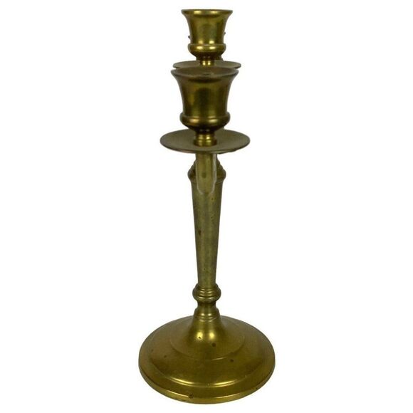 Vintage Gatco Solid Brass Candelabra Pair 3 Arm Candlestick Holders 1980s - Picture 5 of 11